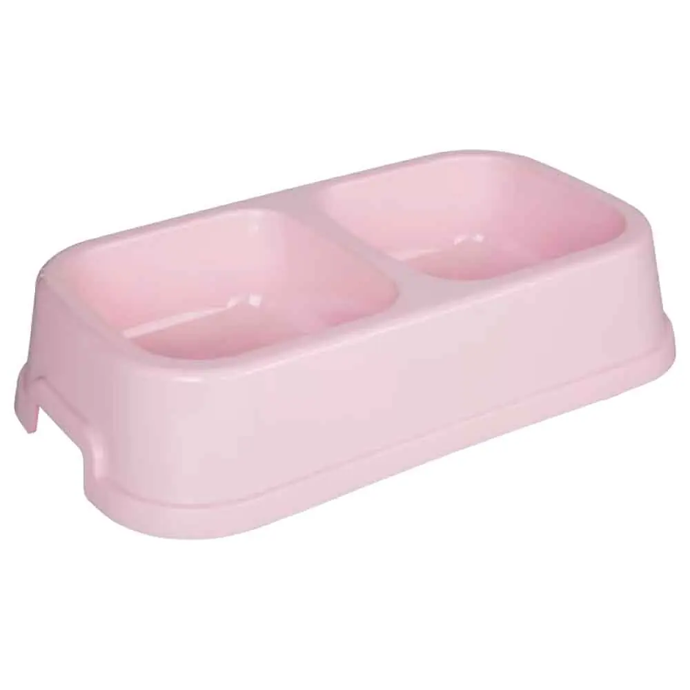 Amazon Kedi Köpek Mama Kabı İkili Pembe S